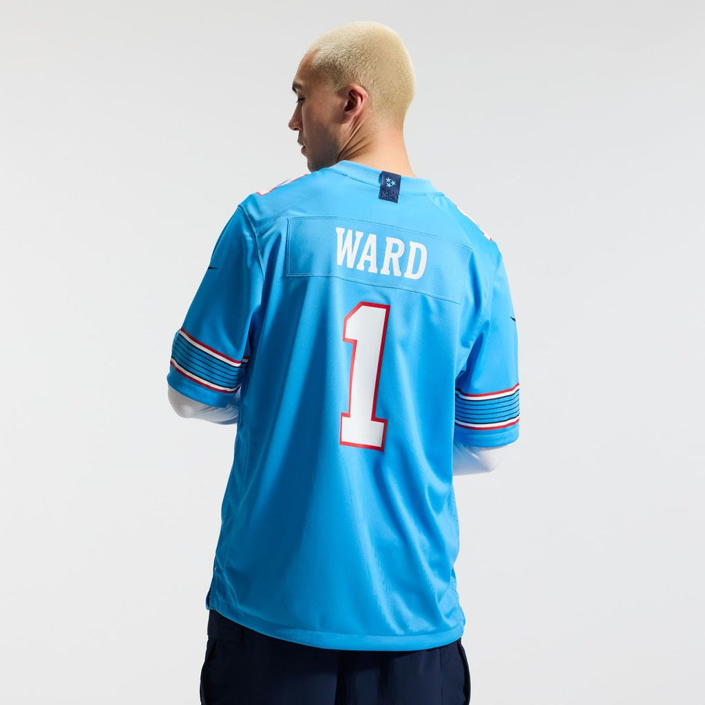 Cameron Ward Tennessee Titans Jersey - Light Blue