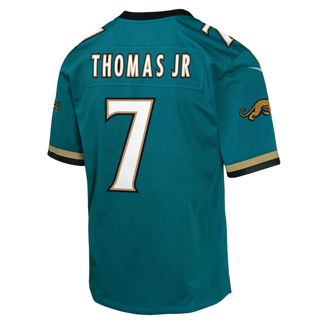 Brian Thomas Jr. Jacksonville Jaguars Youth Alternate 2 Prowler Throwback Jersey - Teal