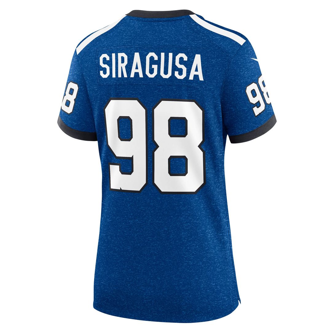Tony Siragusa Indianapolis Colts Women's Game Retired Player Jersey - Royal