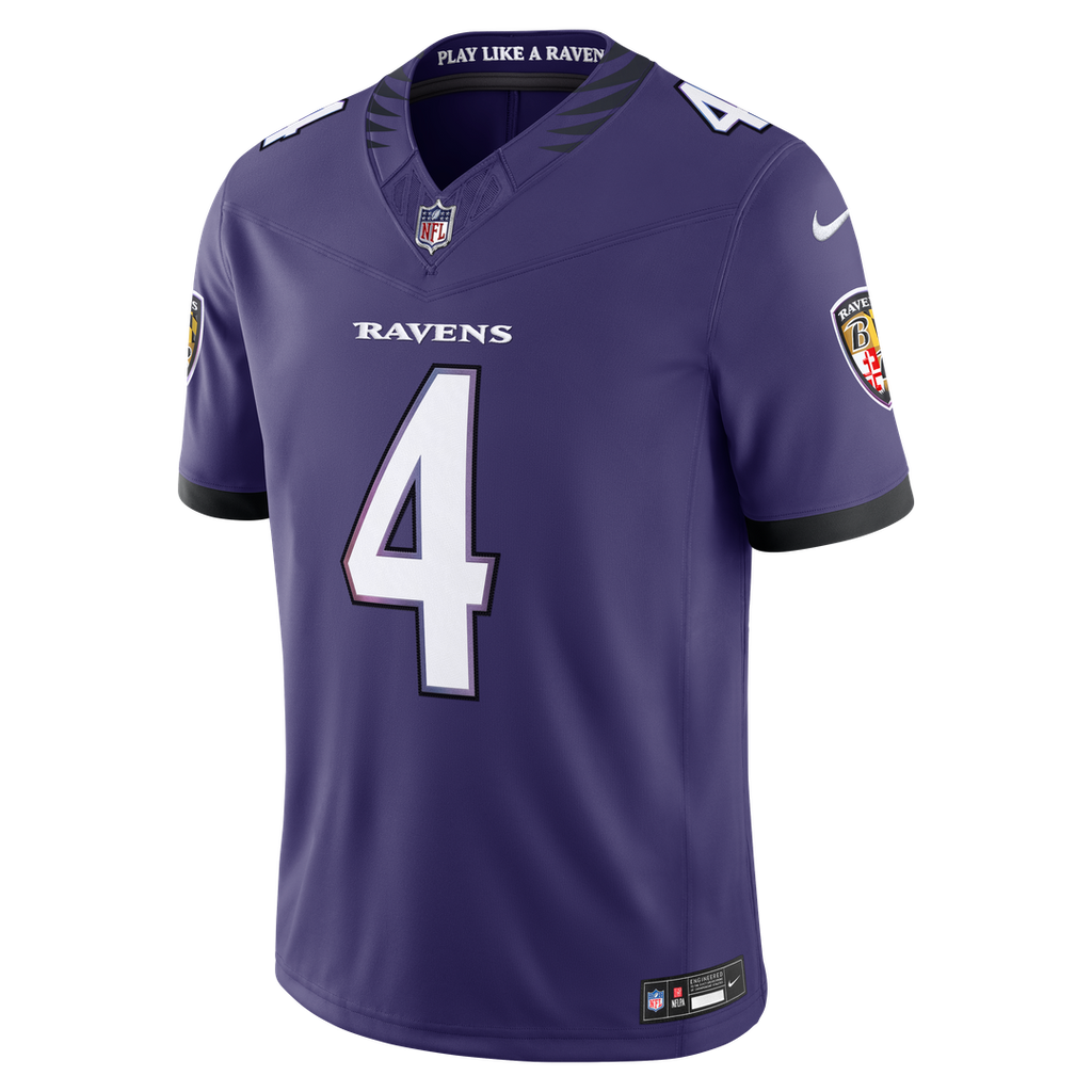 Zay Flowers Baltimore Ravens Alternate Alternate Stitched Jersey - Black
