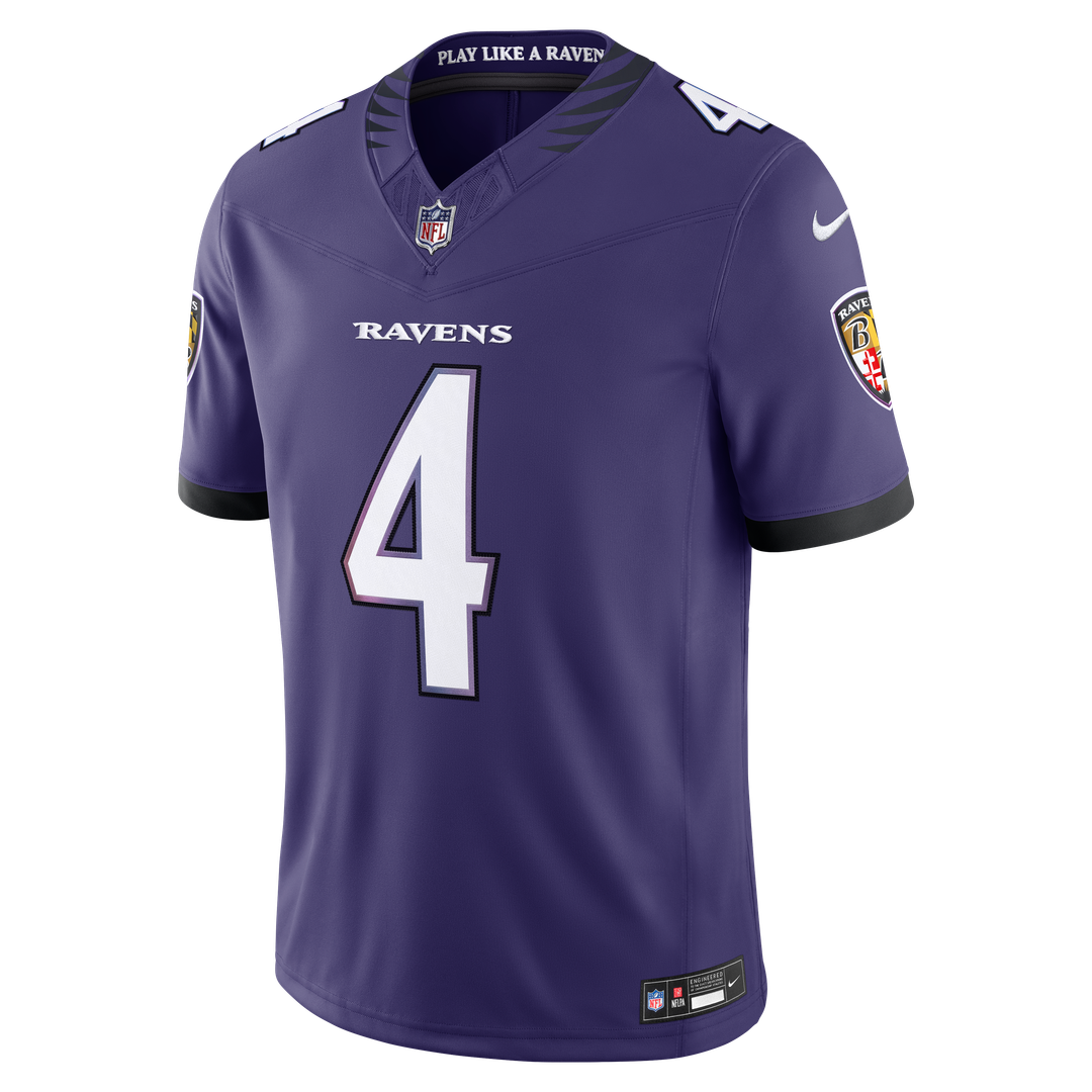 Zay Flowers Baltimore Ravens Alternate Alternate Stitched Jersey - Black