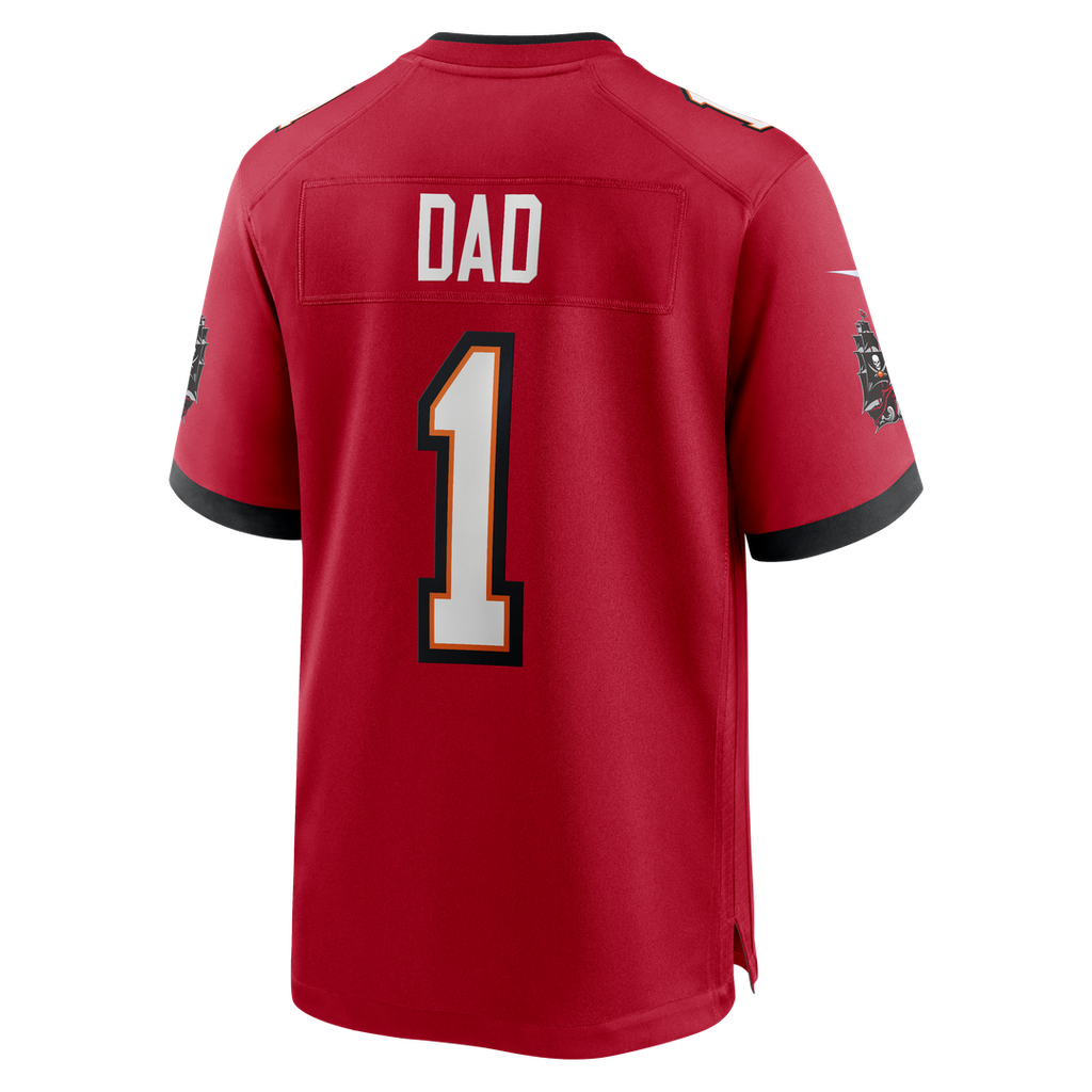 Number 1 Dad Tampa Bay Buccaneers Jersey - Red