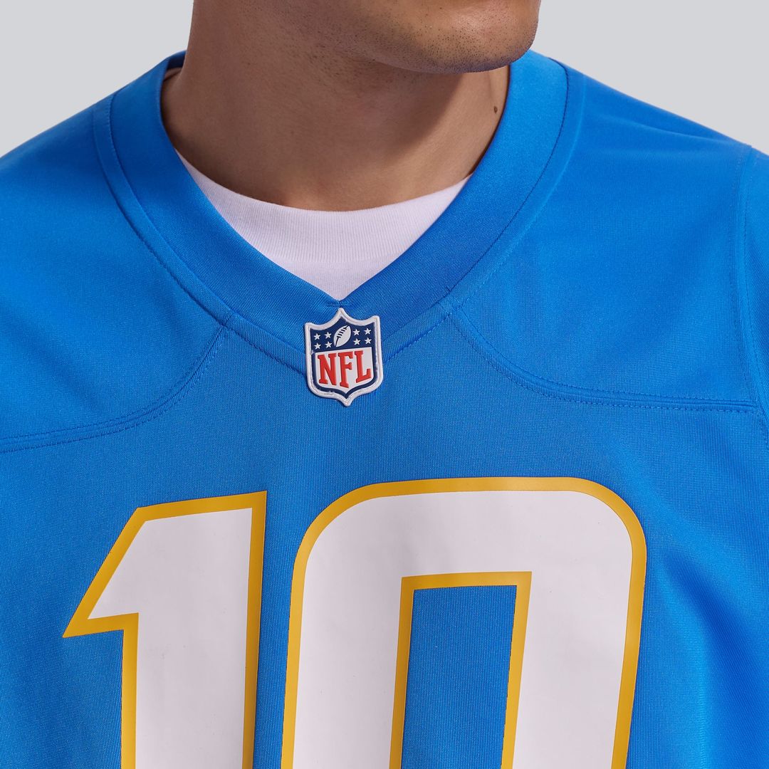 Justin Herbert Los Angeles Chargers Alternate Charger Power Jersey - Gold