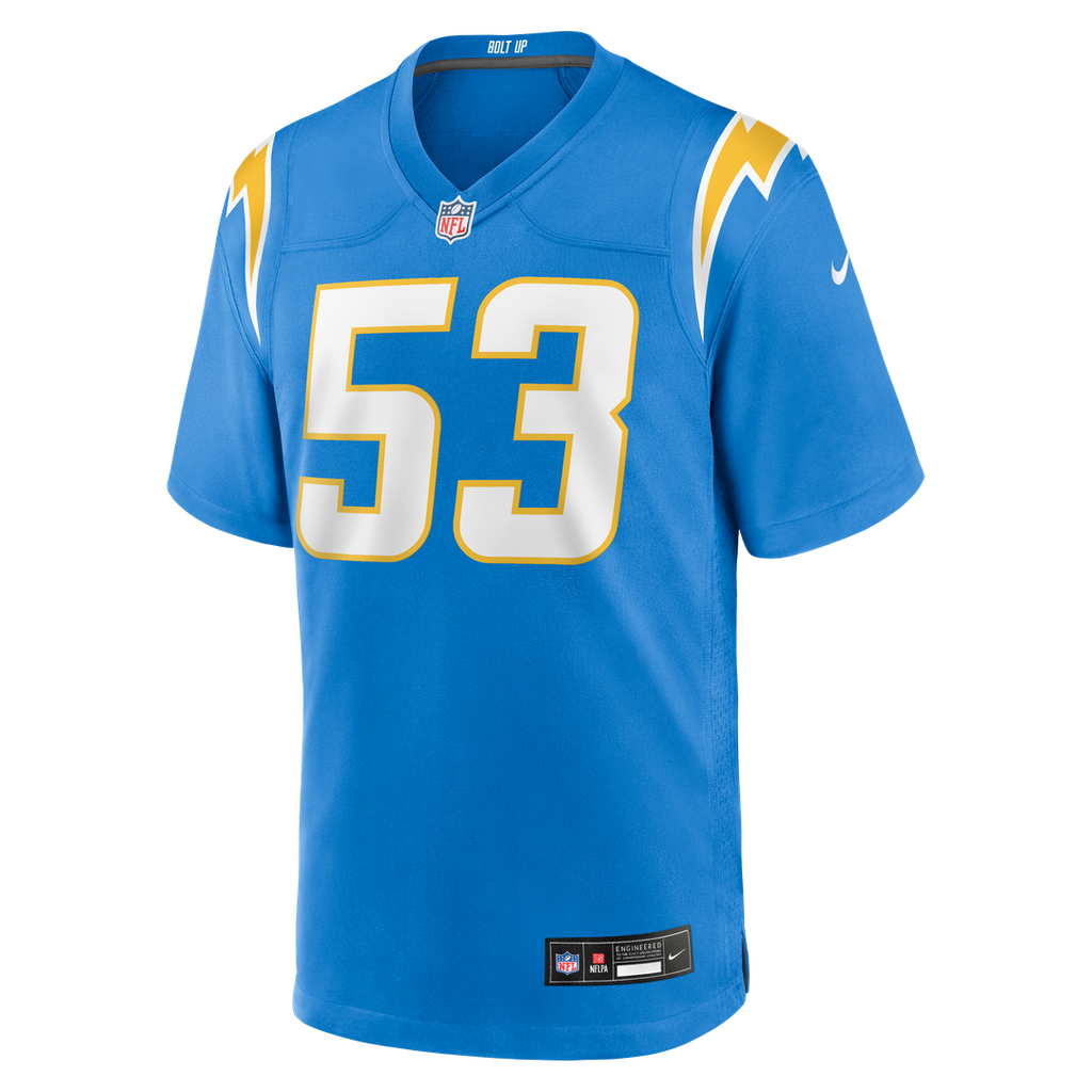 Del'Shawn Phillips Los Angeles Chargers Team Jersey - Powder Blue
