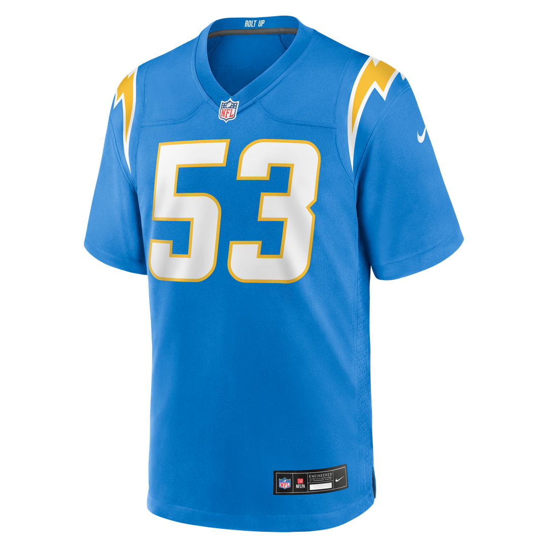 Del'Shawn Phillips Los Angeles Chargers Team Jersey - Powder Blue
