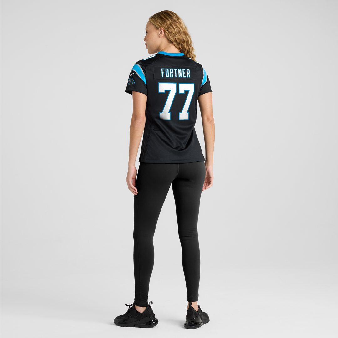 Luke Fortner Carolina Panthers Women's Team Jersey - Black