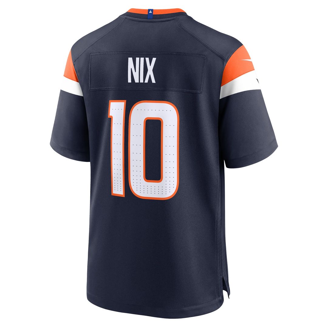 Bo Nix Denver Broncos Alternate Jersey - Navy