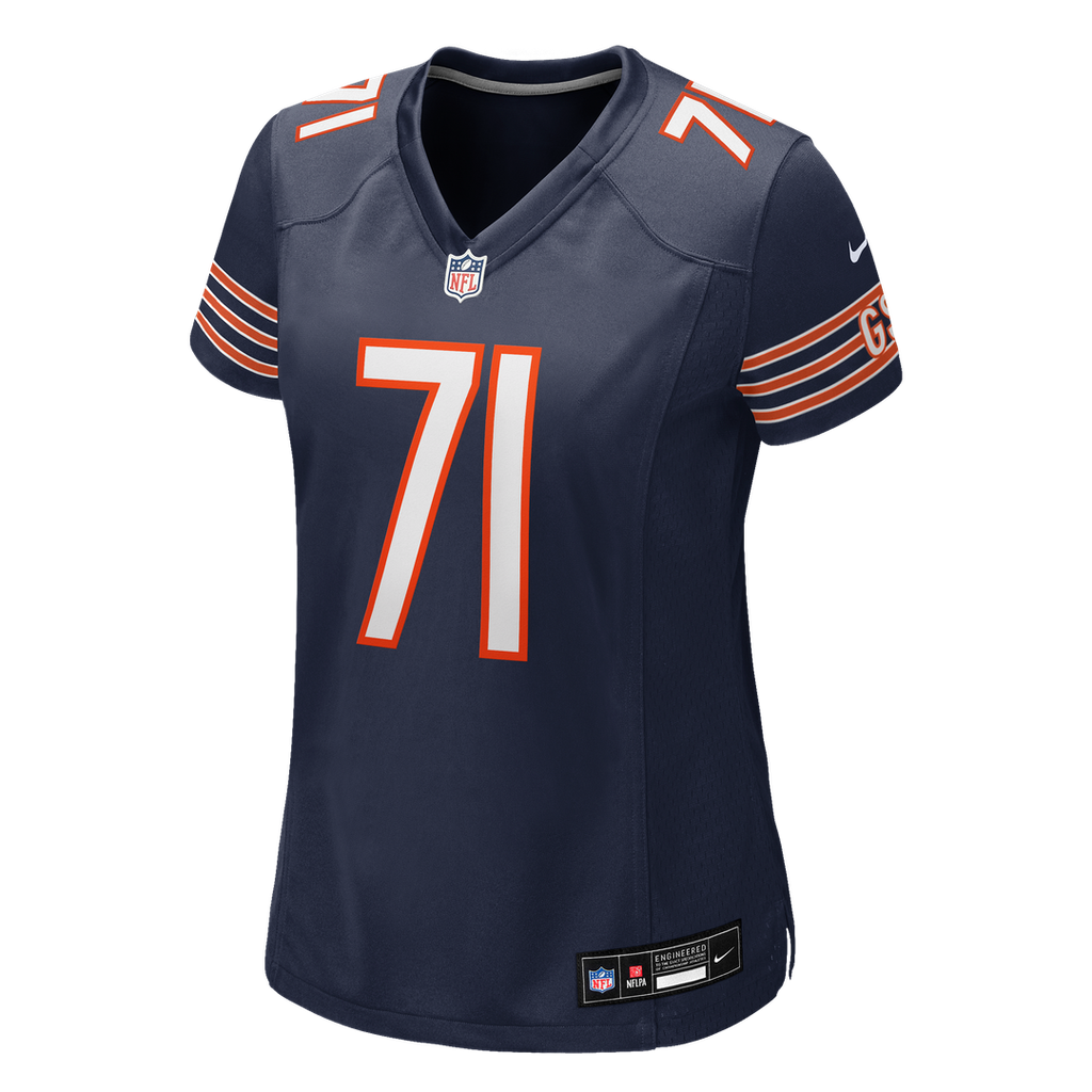 Jedrick Wills Jr. Chicago Bears Women's Team Jersey - Navy