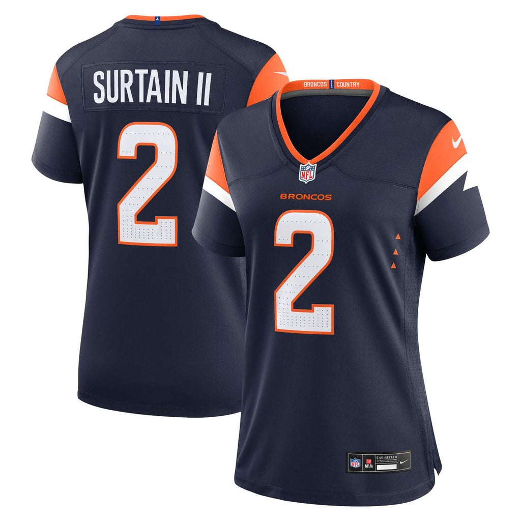 Patrick Surtain II Denver Broncos Women's Team Jersey - Orange
