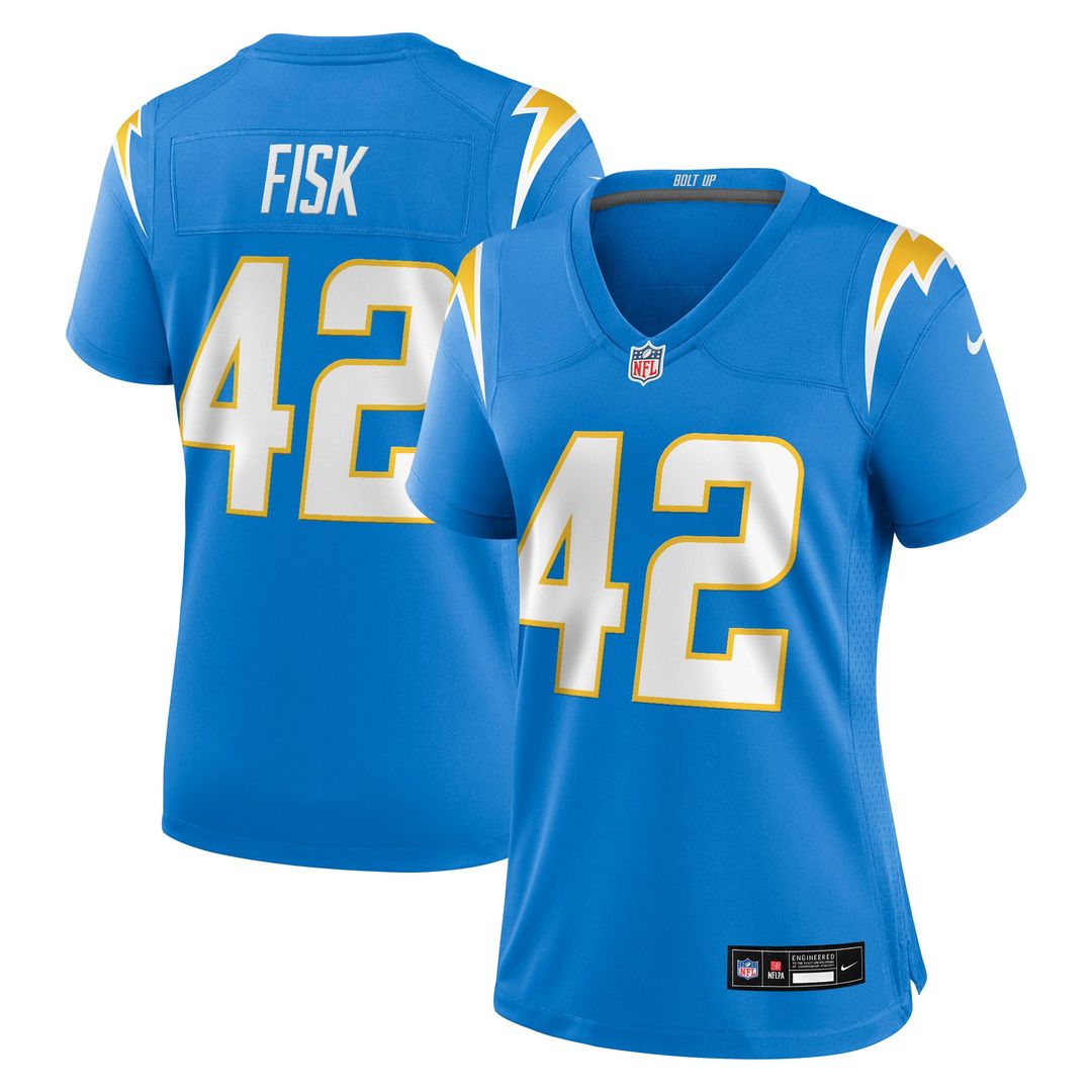Tucker Fisk Los Angeles Chargers Women's Team Jersey - Powder Blue