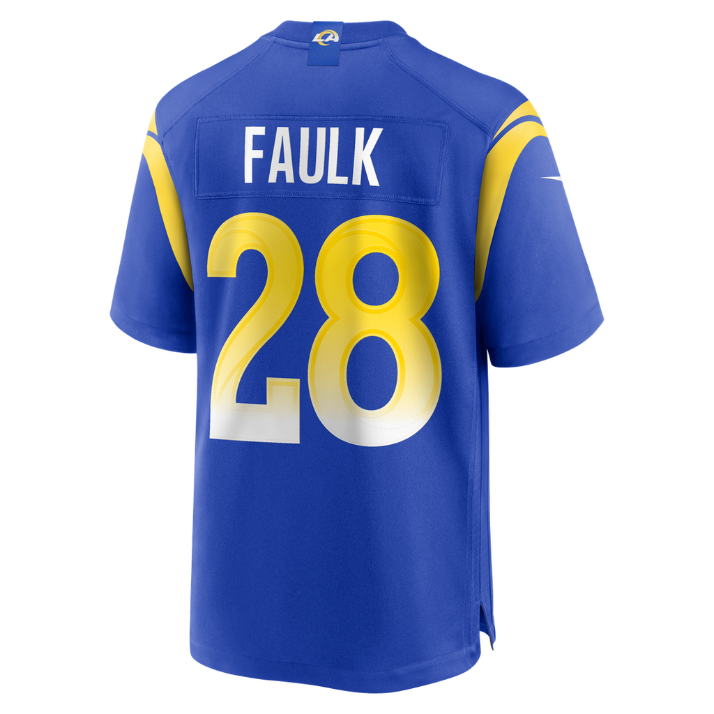 Marshall Faulk Los Angeles Rams Game Retired Player Jersey - Royal