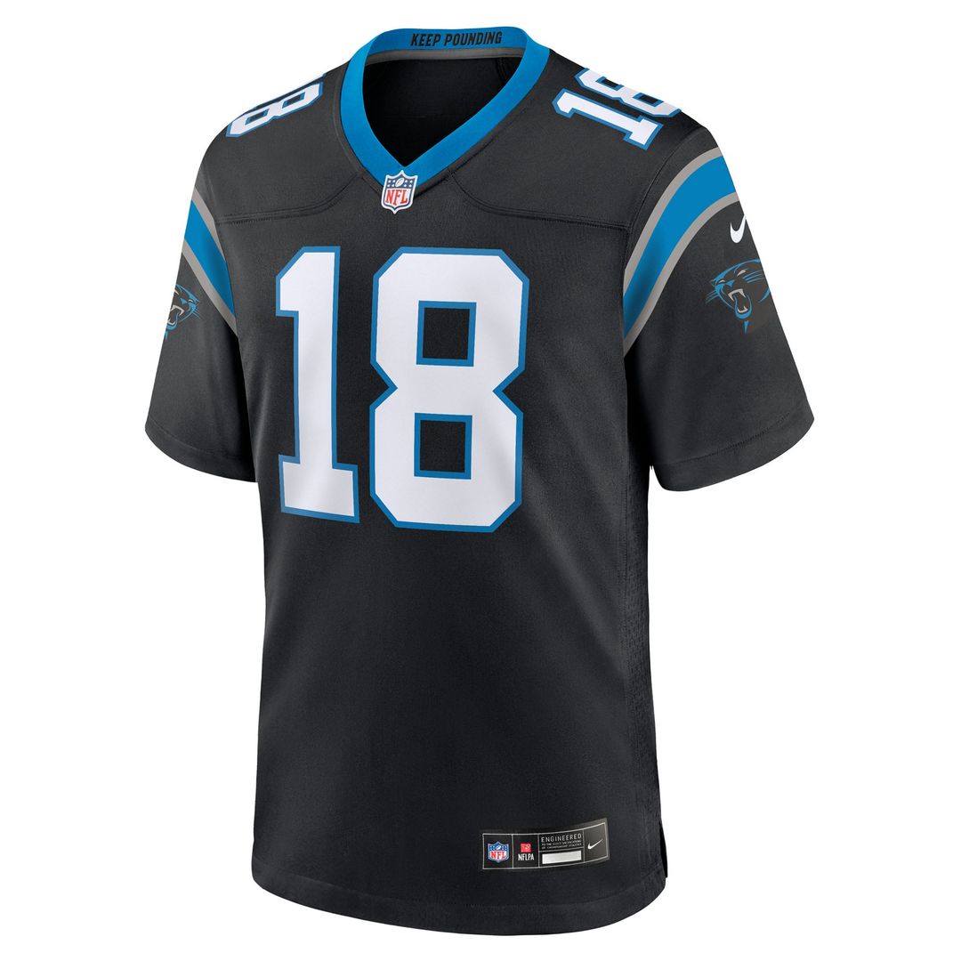 Jalen Coker Carolina Panthers Team Jersey - Black