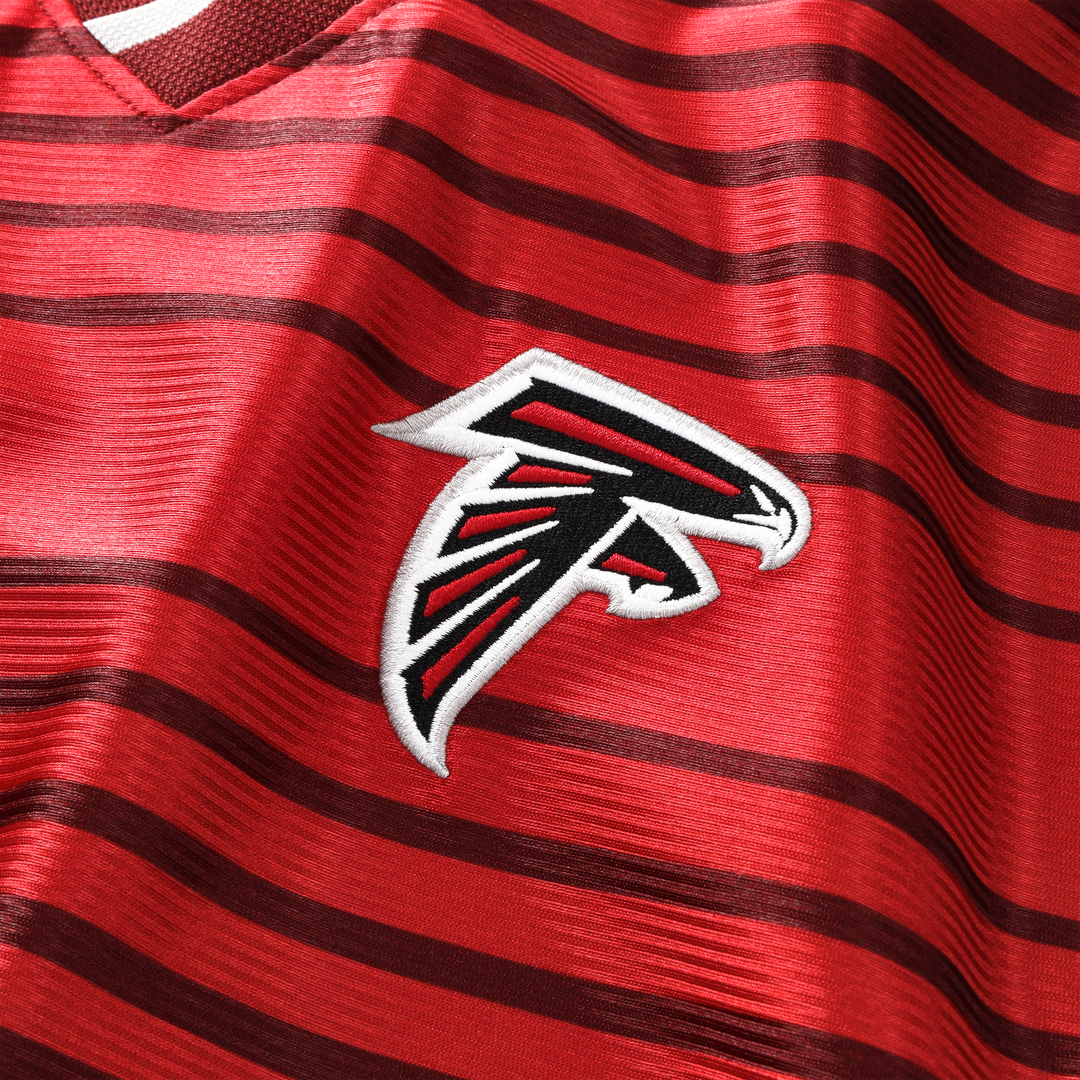 Atlanta Falcons Youth Football x Football V-Neck Fan Top - Red