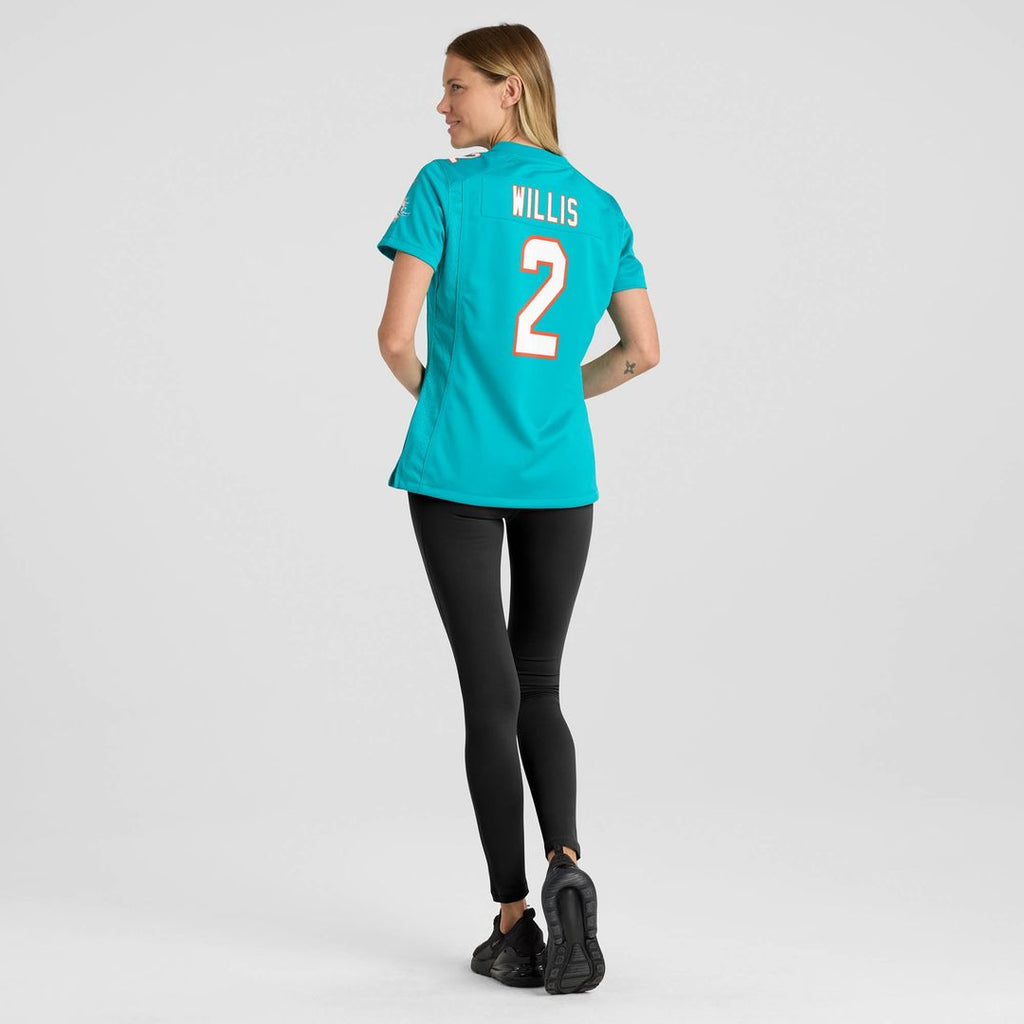 Malik Willis Miami Dolphins Women's Jersey - Aqua