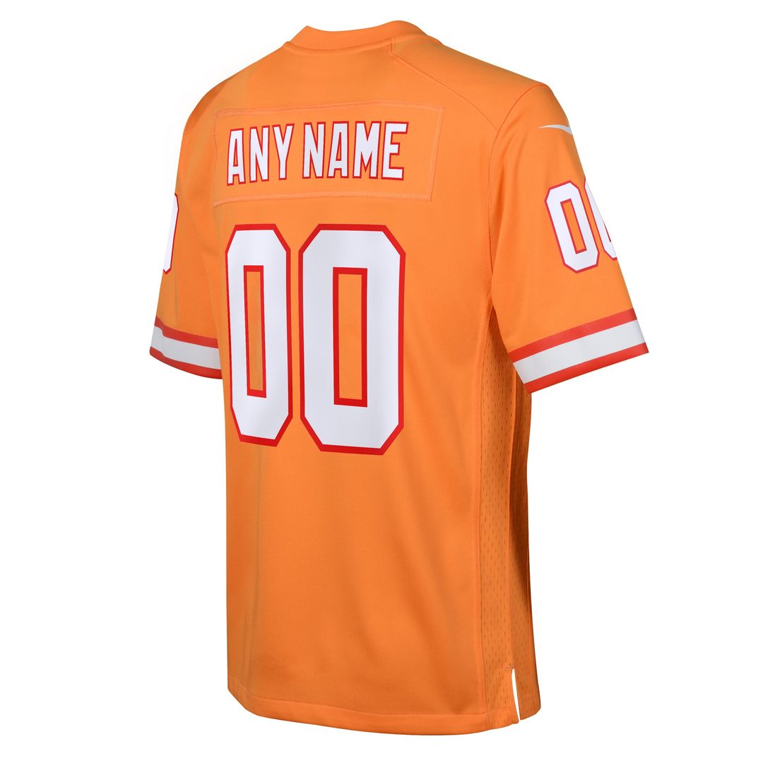 Tampa Bay Buccaneers Youth Custom Throwback Jersey - Orange