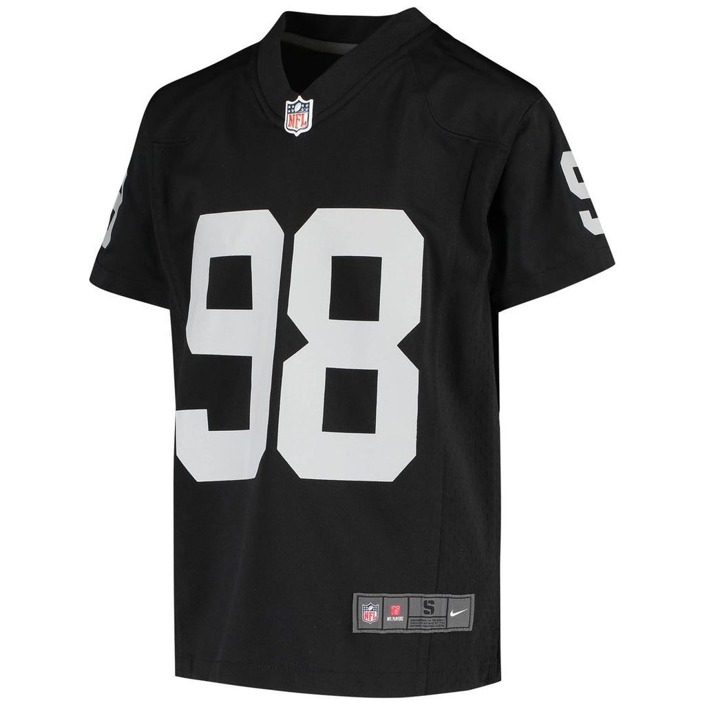 Maxx Crosby Las Vegas Raiders Youth Jersey - Black