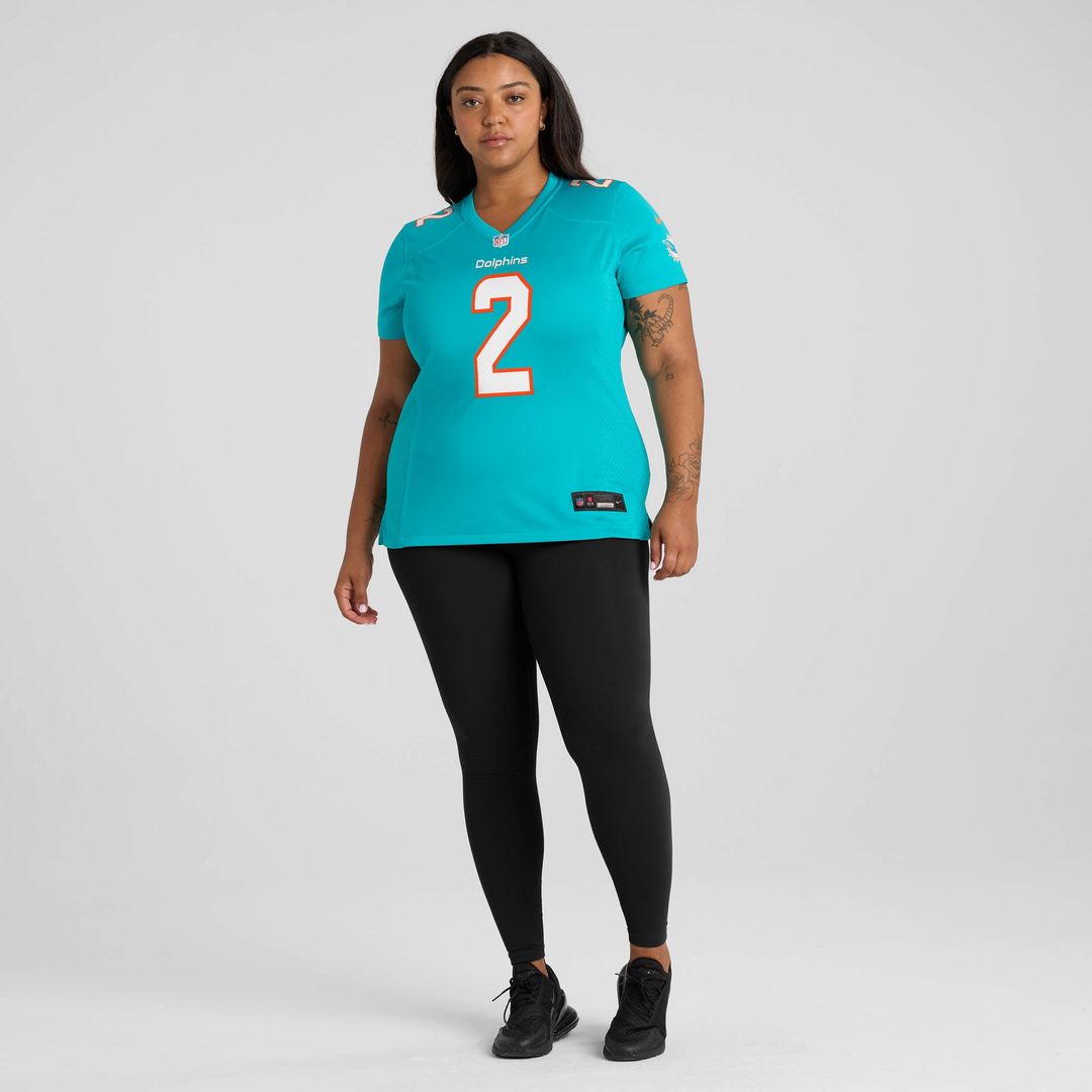 Malik Willis Miami Dolphins Women's Jersey - Aqua