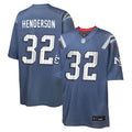 TreVeyon Henderson New England Patriots Youth Rivalries Collection Jersey - Blue