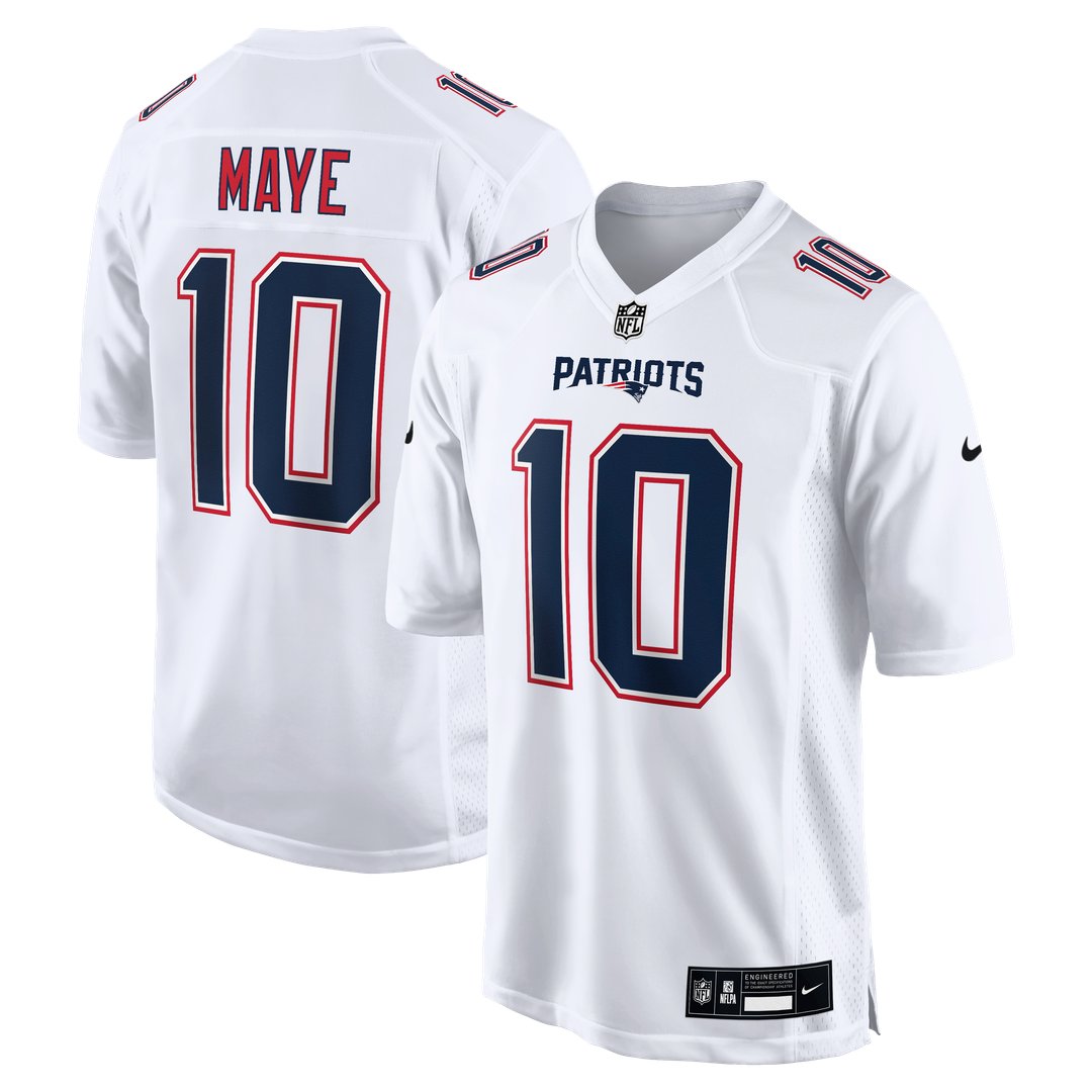 Drake Maye New England Patriots Jersey - Tundra White