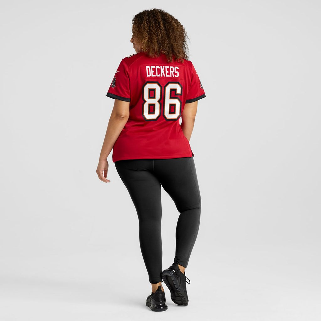Evan Deckers Tampa Bay Buccaneers Women's Team Jersey - Red