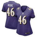 Nick Moore Baltimore Ravens Women's Jersey - Purple