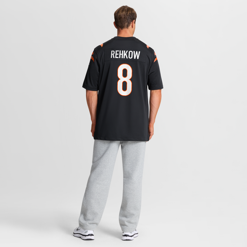 Ryan Rehkow Cincinnati Bengals Jersey - Black