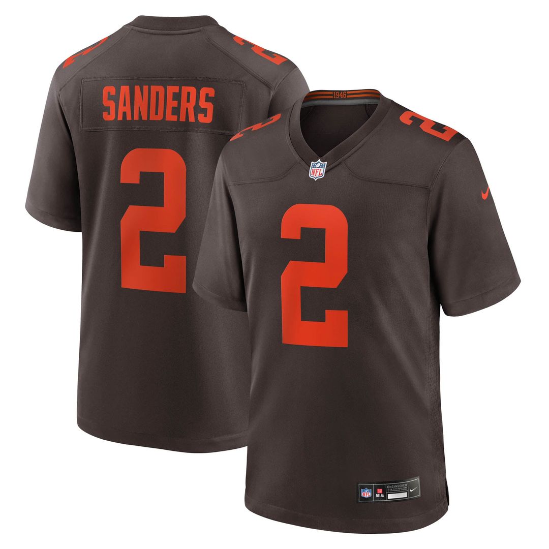 Shedeur Sanders Cleveland Browns Alternate Jersey - Brown