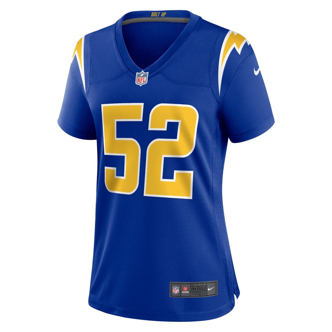 Khalil Mack Los Angeles Chargers Women's Alternate Jersey - Royal