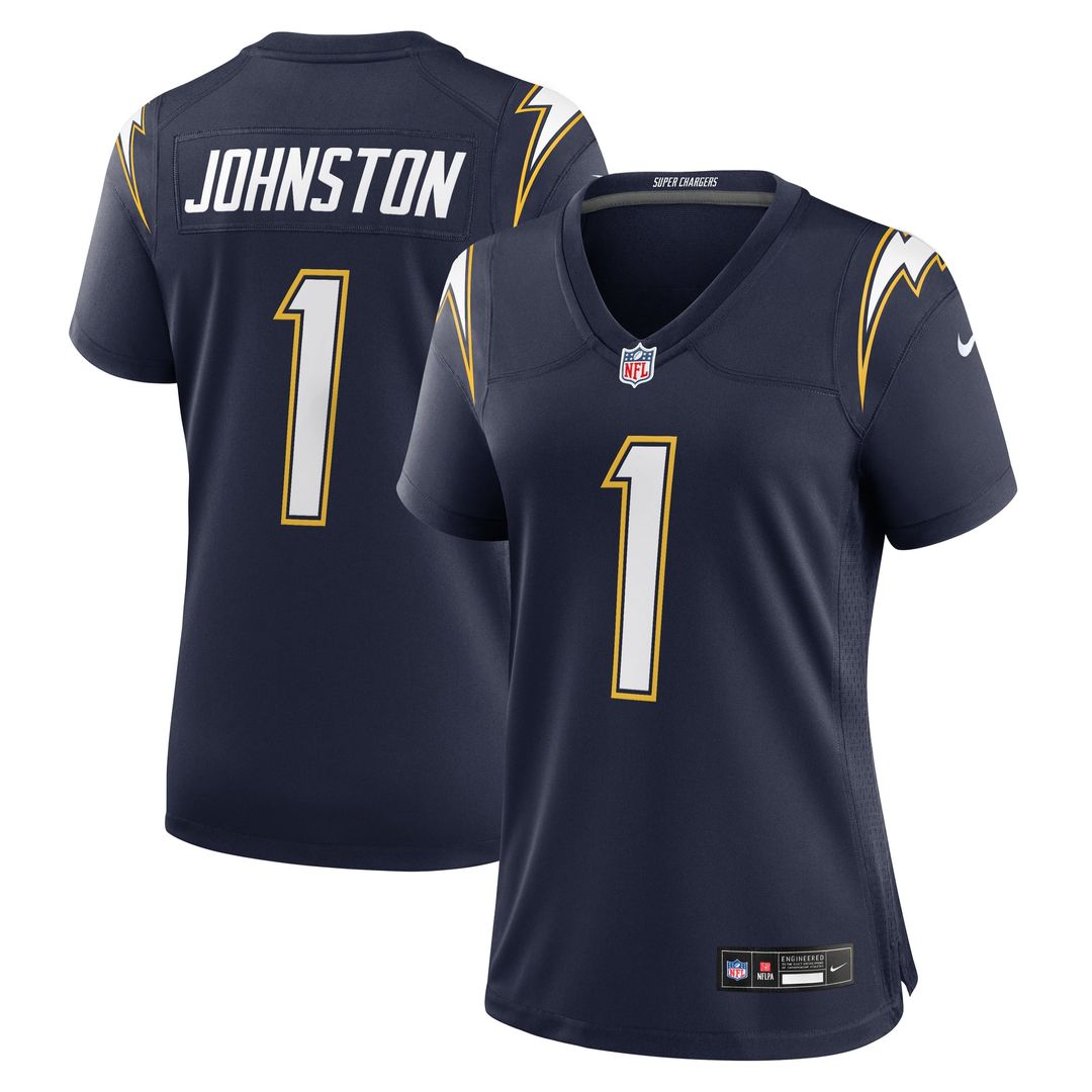 Quentin Johnston Los Angeles Chargers Women's Alternate Super Chargers Jersey - Navy