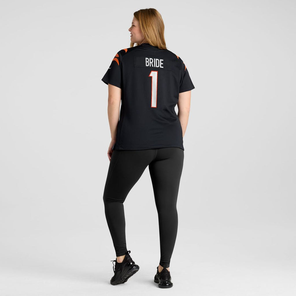 Number 1 Bride Cincinnati Bengals Women's Jersey - Black