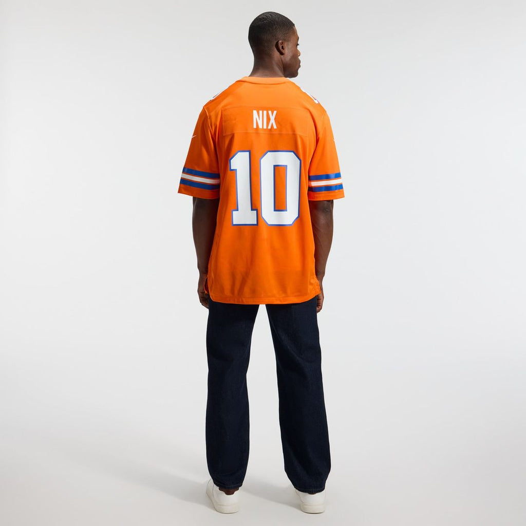 Bo Nix Denver Broncos Mile High Collection 1977 Throwback Player Jersey - Orange