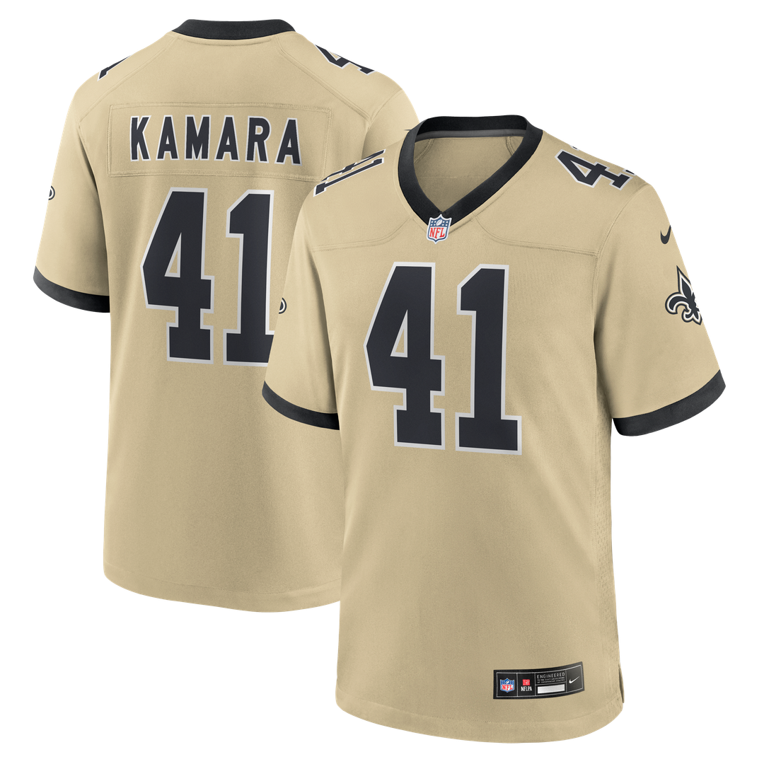 Alvin Kamara New Orleans Saints Gameday Golds Alternate Jersey - Gold