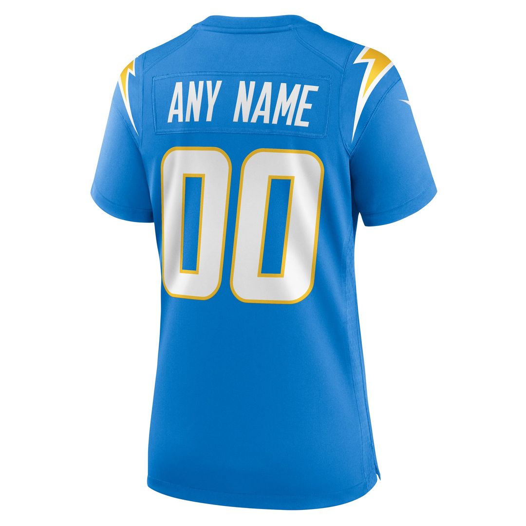 Los Angeles Chargers Women's Alternate Charger Power Game Custom Jersey - Gold