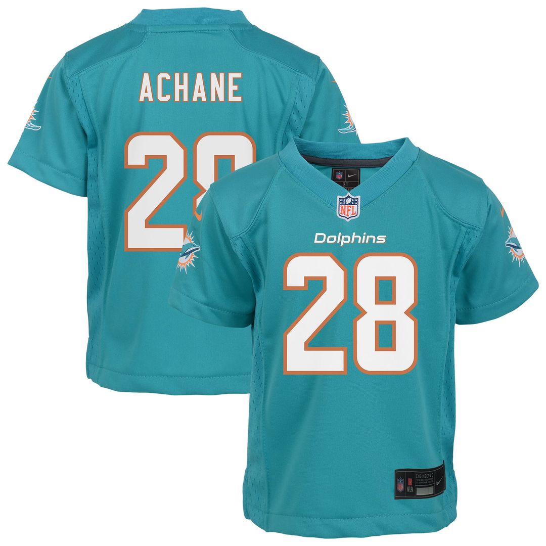 De’Von Achane Miami Dolphins Infant Team Player Jersey - Aqua