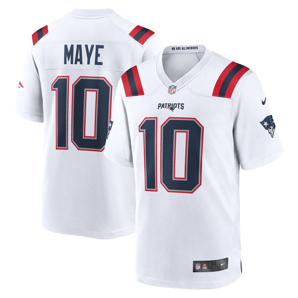 Drake Maye New England Patriots Player Jersey - White
