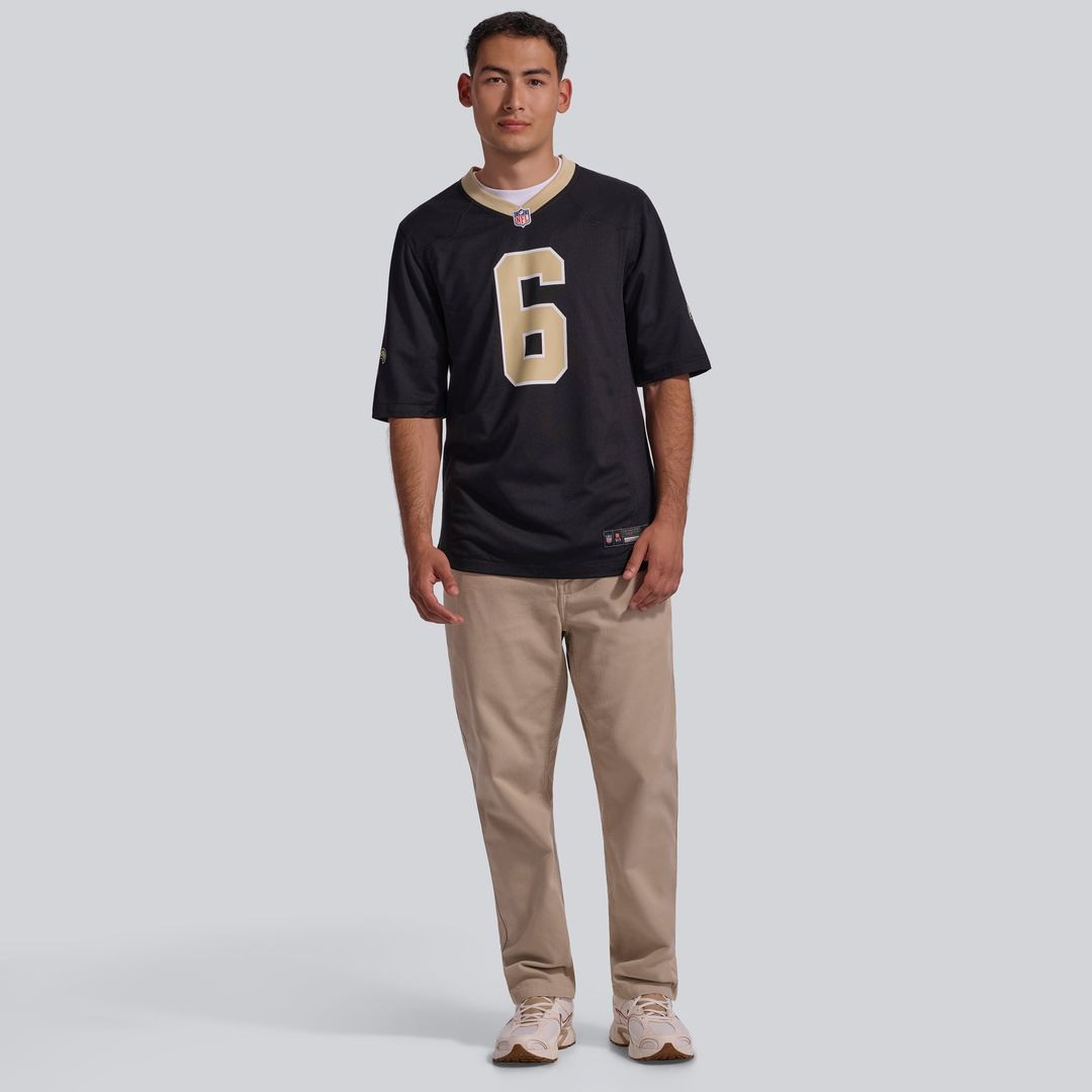 Tyler Shough New Orleans Saints Jersey - Black