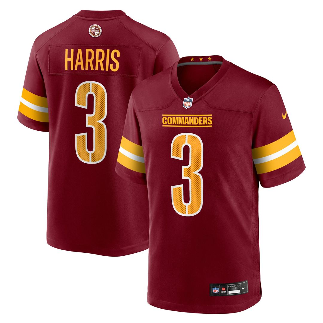 Will Harris Washington Commanders Team Jersey - Burgundy