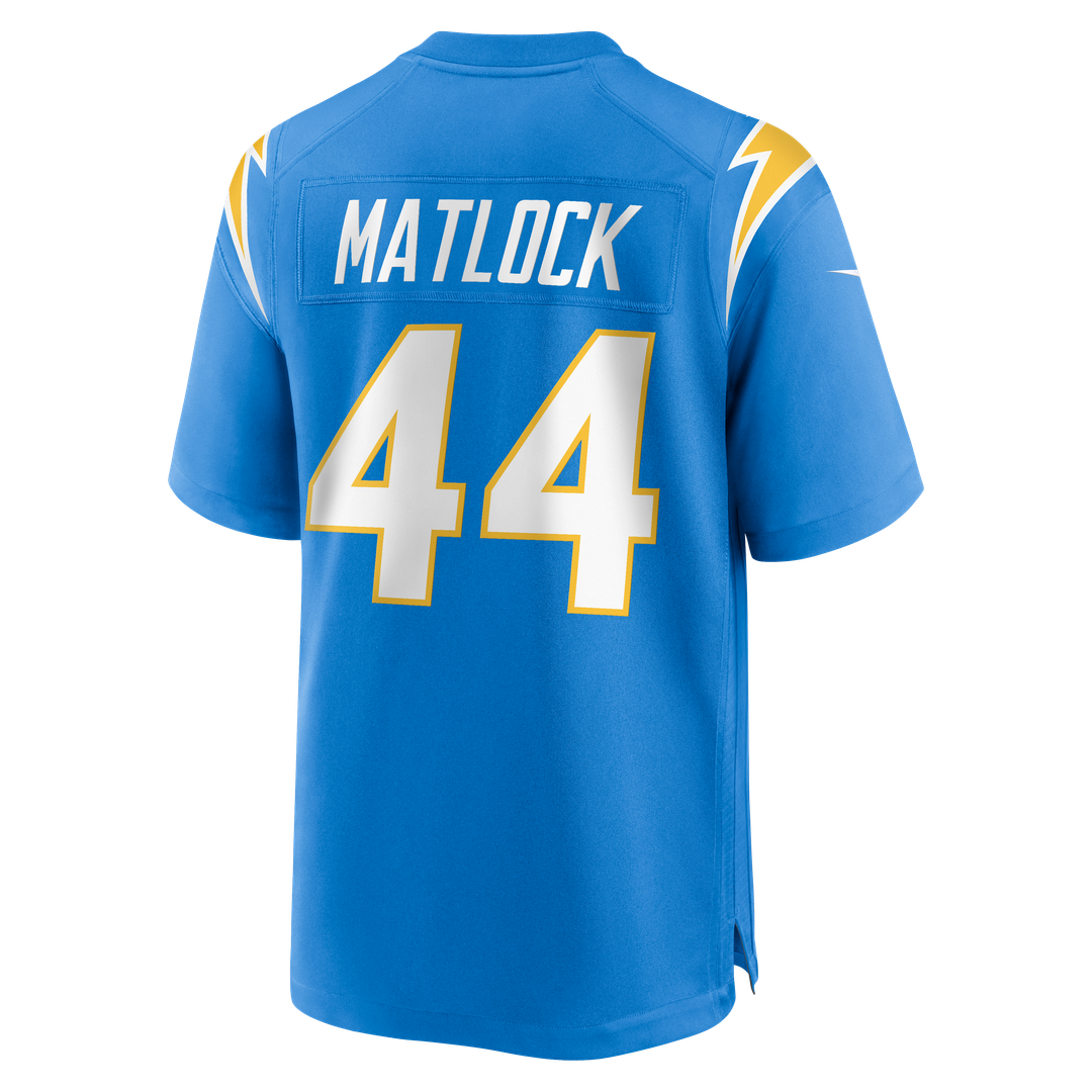 Scott Matlock Los Angeles Chargers Team Jersey - Powder Blue