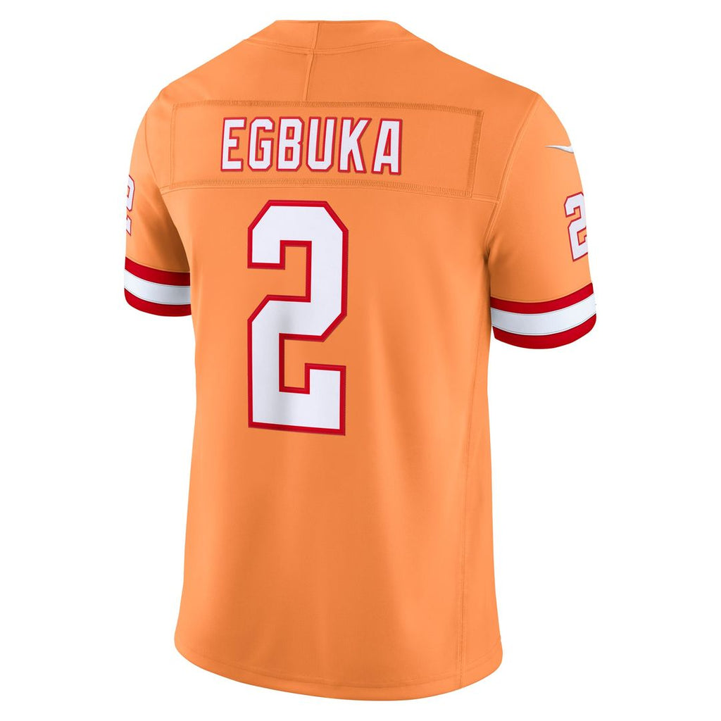 Emeka Egbuka Tampa Bay Buccaneers Alternate Stitched Jersey - Creamsicle