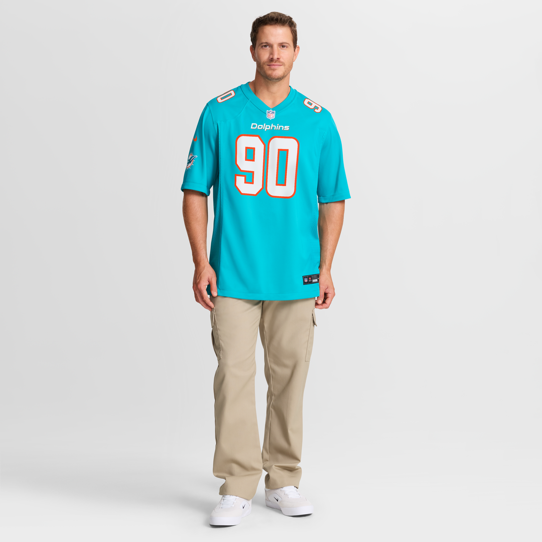 Kenneth Grant Miami Dolphins Team Jersey - Aqua