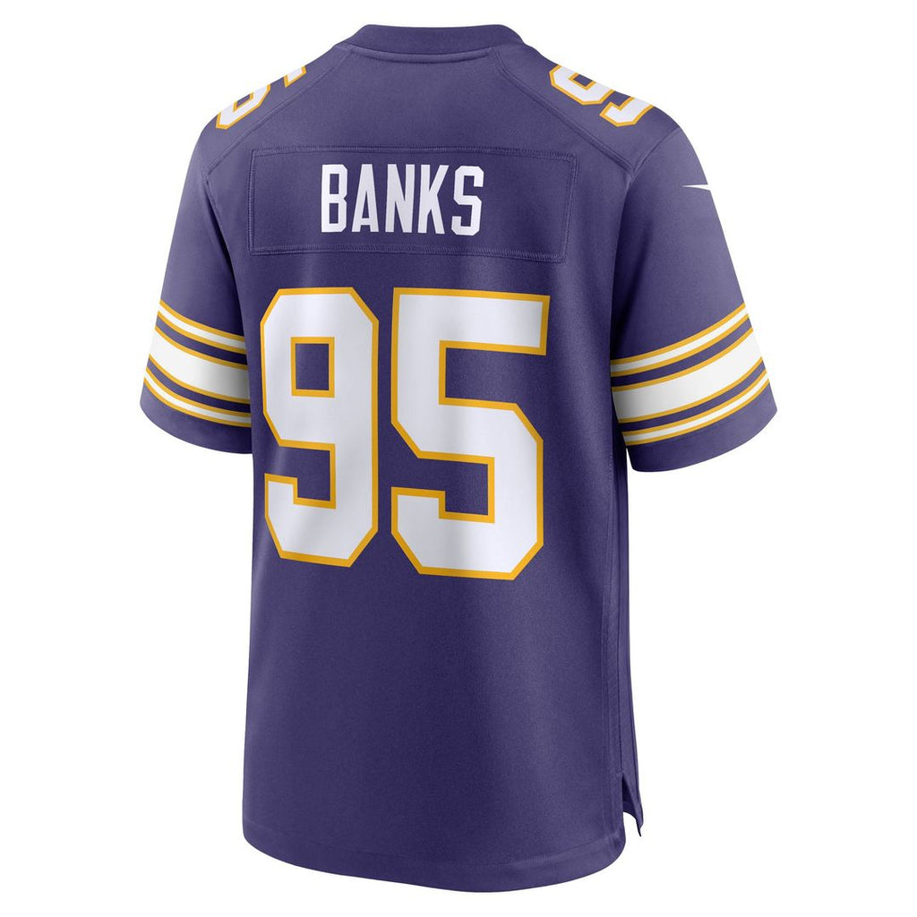 Caleb Banks Minnesota Vikings Alternate Classic Jersey - Purple
