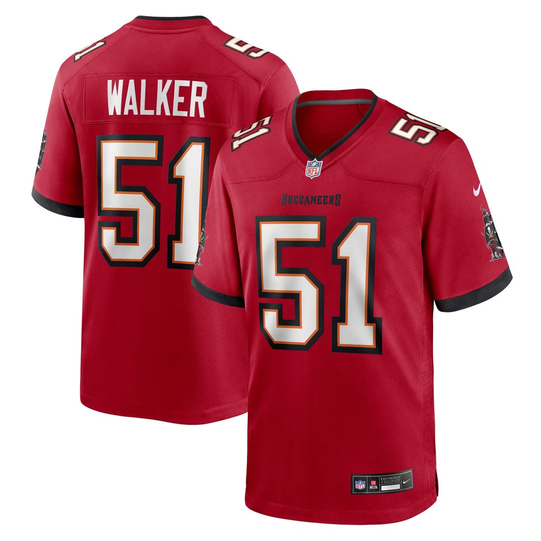 David Walker Tampa Bay Buccaneers Team Jersey - Red