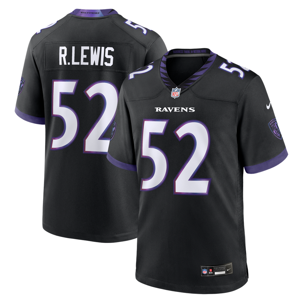 Ray Lewis Baltimore Ravens Alternate Retired Player Jersey - Black
