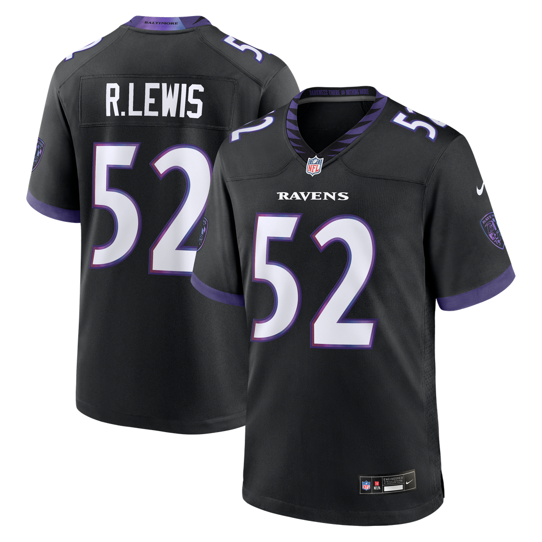 Ray Lewis Baltimore Ravens Alternate Retired Player Jersey - Black