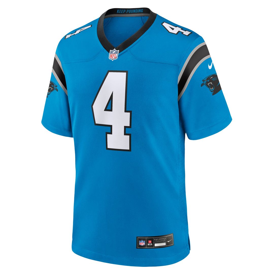 Tetairoa McMillan Carolina Panthers Alternate Jersey - Blue