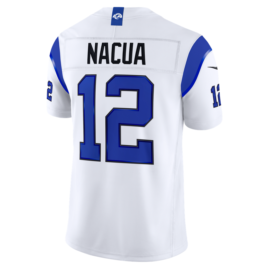 Puka Nacua Los Angeles Rams Fearsome White Stitched Jersey
