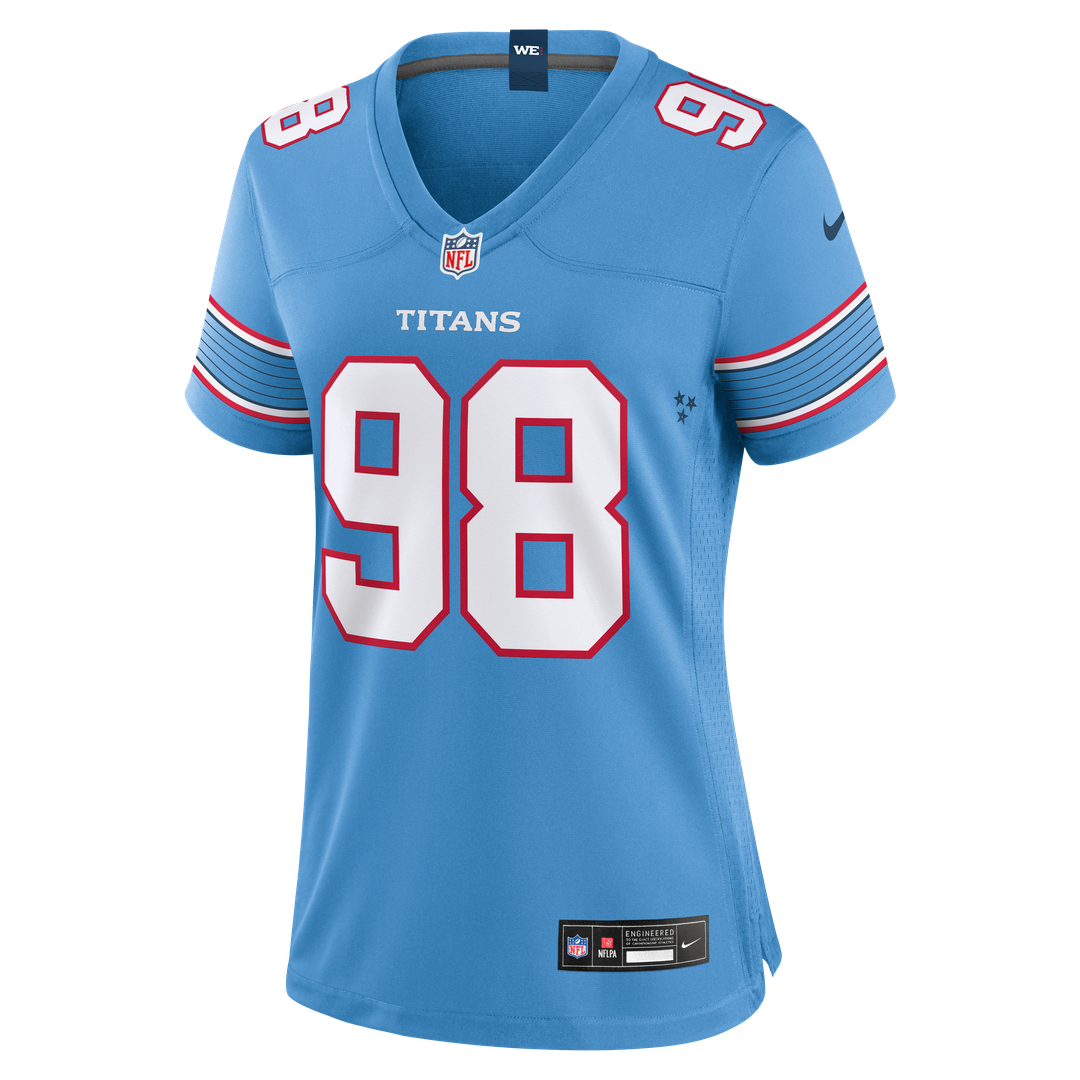 Jeffery Simmons Tennessee Titans Women's Jersey - White