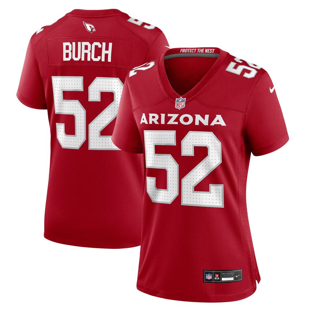 Burch Arizona Cardinals Women's Team Jersey - Cardinal