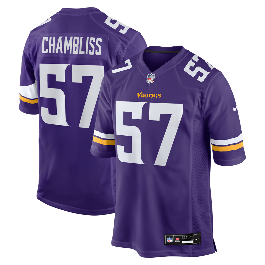 Chaz Chambliss Minnesota Vikings Team Jersey - Purple