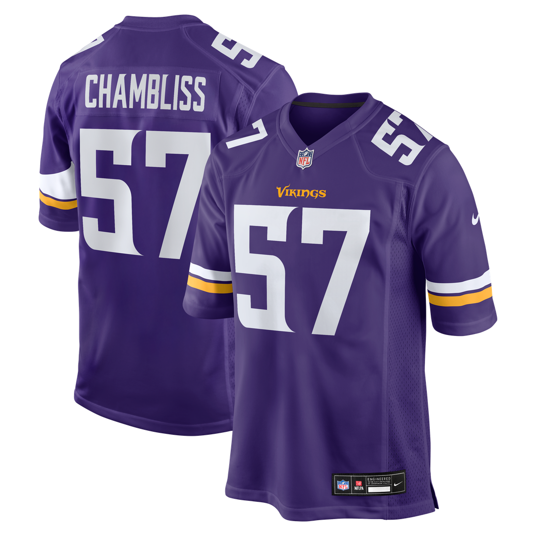 Chaz Chambliss Minnesota Vikings Team Jersey - Purple